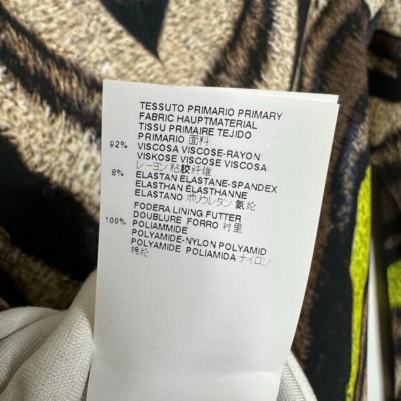 Just Cavalli Oniric Tiger Animal Print Bodycon Dress Women's Size Small - Picture 7 of 7